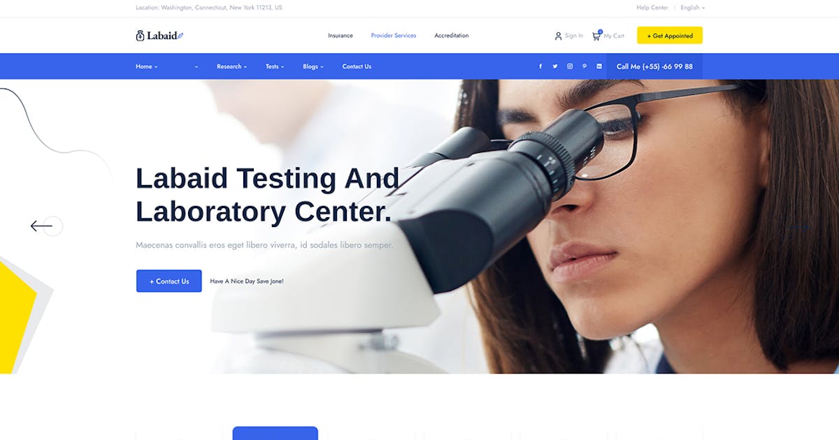 Labaid - Laboratory & Science Research WordPress T