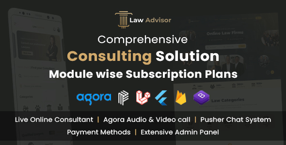 LawAdvisor - Seamless Tele-Advisory Platform & Virtual Legal Services with Flutter Apps, Web & Admin icon