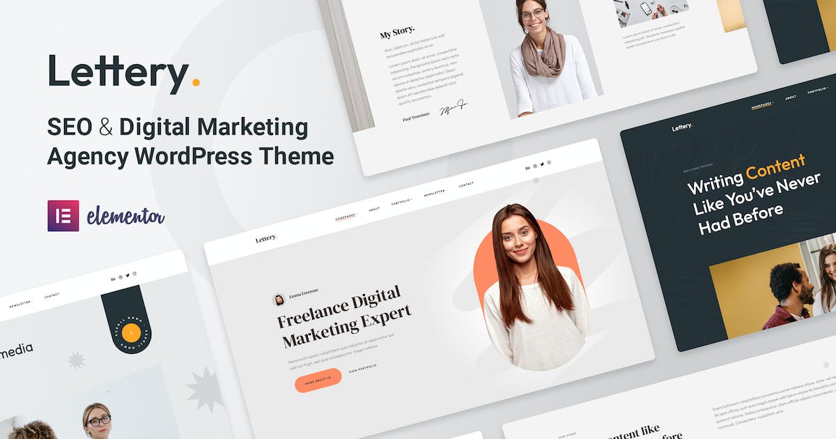 Lettery - Digital Marketing Agency WordPress Theme