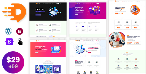 Loptus - Digital Marketing Agency WordPress Theme