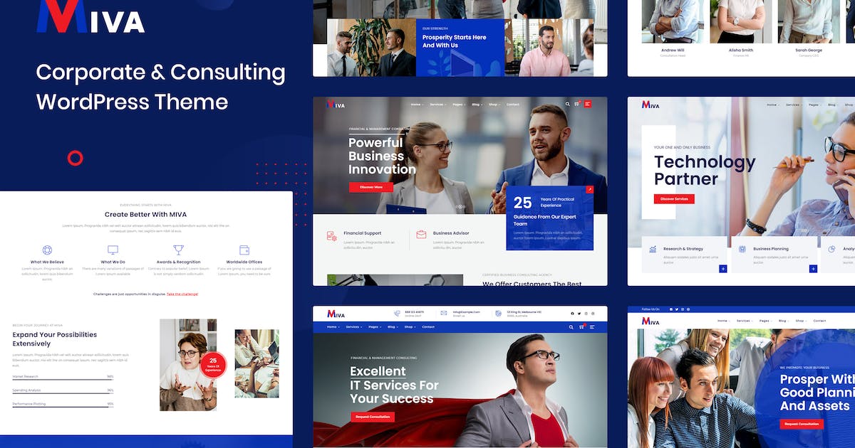Miva - Business Consulting WordPress Theme