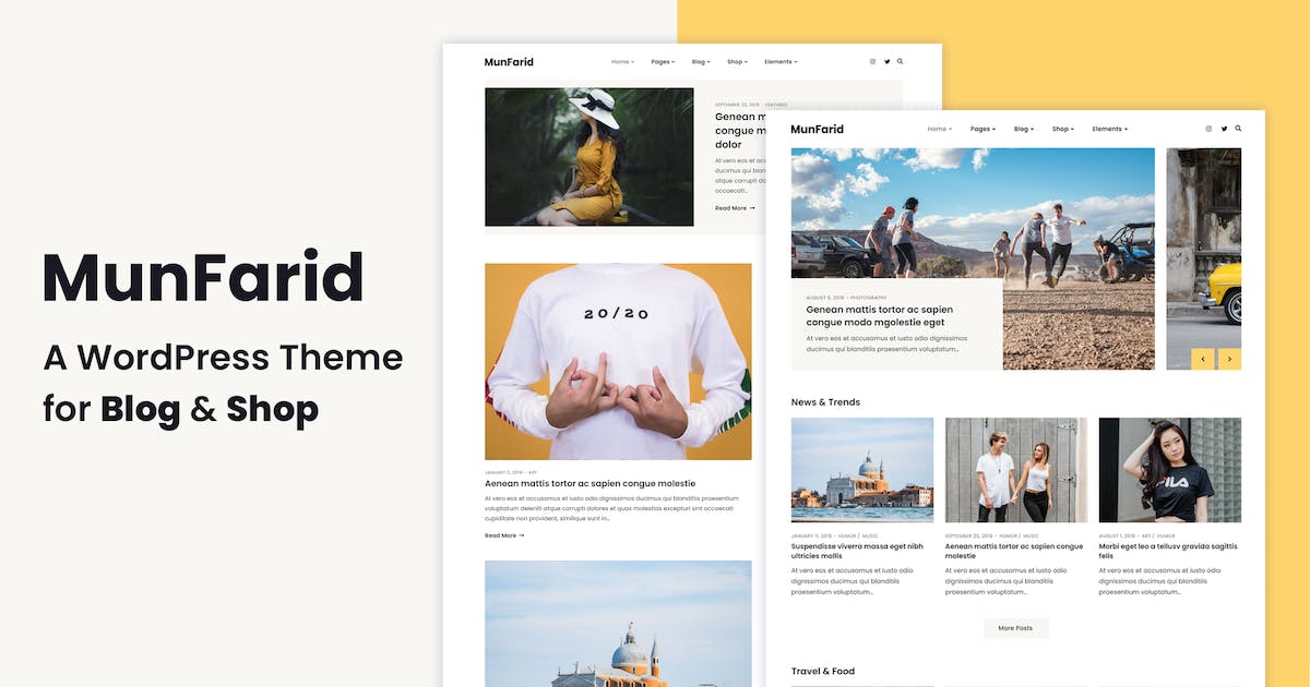 Munfarid - A WordPress Theme For Blog & Shop icon