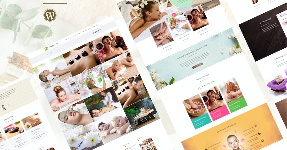 Natural Spa - Massage Booking Wordpress Theme