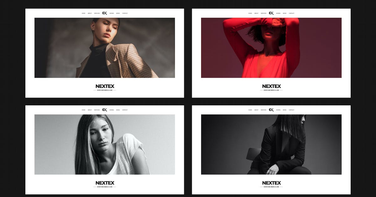 Nextex - One Page Photography WordPress Theme