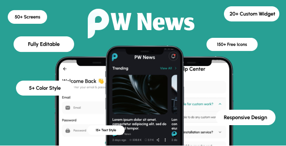 PW News - Cross Platform News Application icon