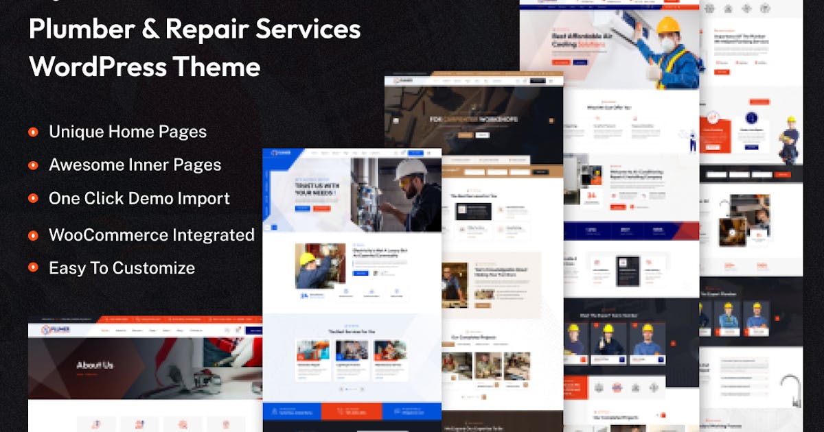 Plumer - Plumbing & Repair Services WordPress Them