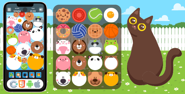 Premium Game - Animal Merge - HTML5 Game, Construct 3 icon