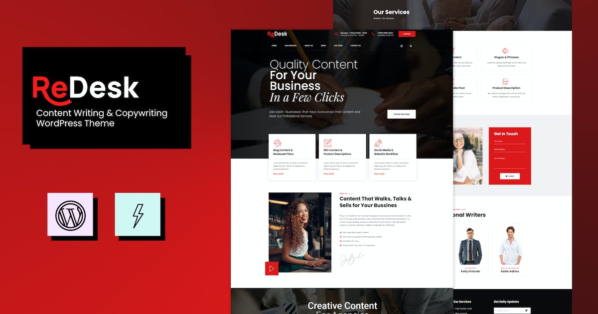 ReDesk - Content Writing & Copywriting Theme icon