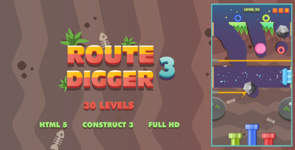 Route Digger 3 - HTML5 Game (Construct3) icon