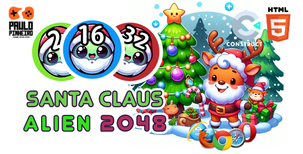 Santa Claus Alien 2048 HTML5 Game - (With Construct 3 Source-code .c3p) icon