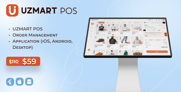 Uzmart POS + Order Managment (iOS, Android, Desktop) icon
