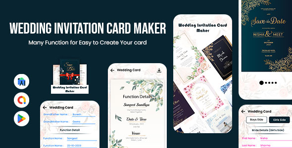 Wedding Invitation Card Maker - Shaadi Card Maker - Card Creator - Invite - Shaadi - Engagement icon