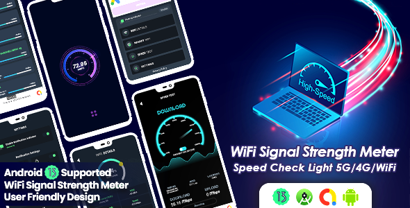 WiFi Signal Strength Meter, Net Signal Pro:WiFi & 5G Meter,