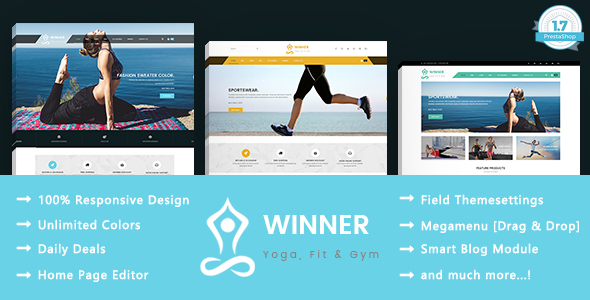 Winner - Yoga Gym & Fitness PrestaShop Theme icon