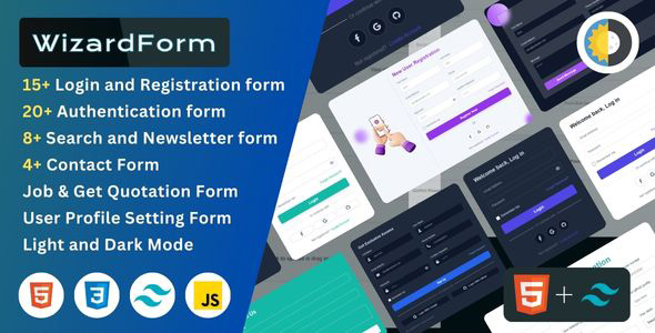 WizardForm - All in One HTML Form Collection with Tailwind CSS icon