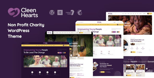 Cleenhearts - Non Profit Charity WordPress Theme icon