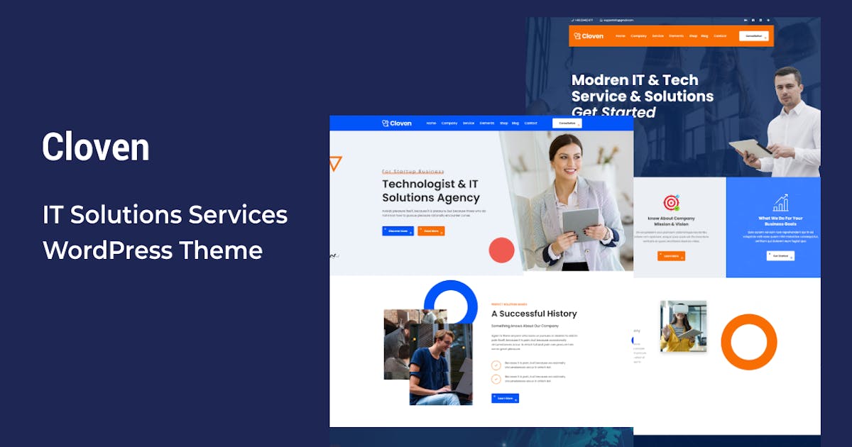 Cloven - IT Solutions Services WordPress Theme icon