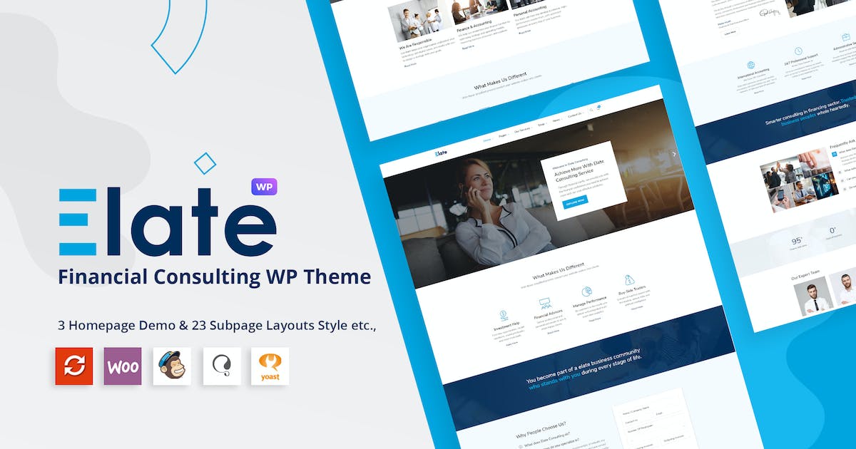Elate | Financial Consulting WordPress Theme