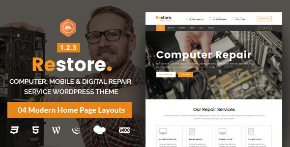 Restore - Computer, Mobile & Digital Repair Service WordPress Theme icon