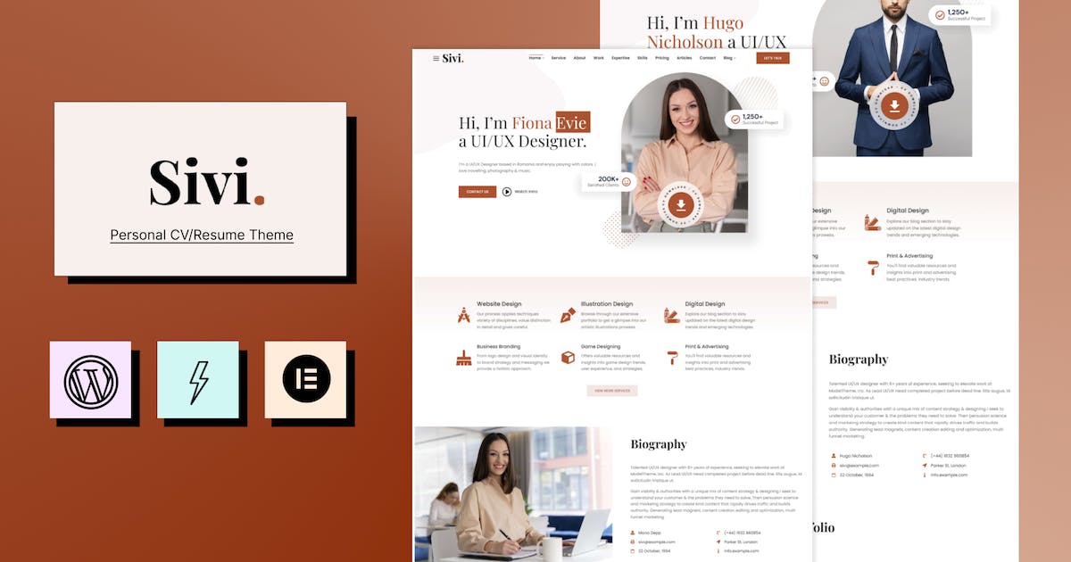 Sivi - Personal CV/Resume Theme icon