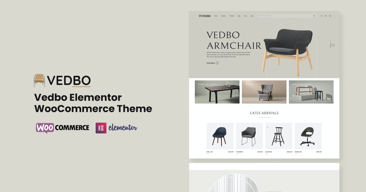 VEDBO - Elementor WooCommerce Theme icon
