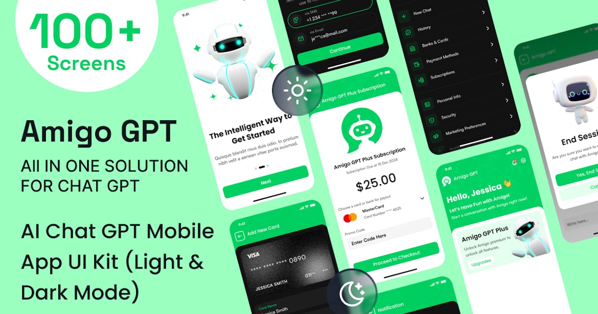 Amigo AI Chat GPT Mobile App PWA HTML Template icon