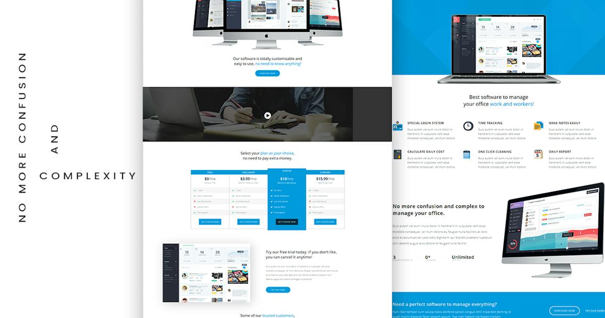 App Landing HTML Template icon