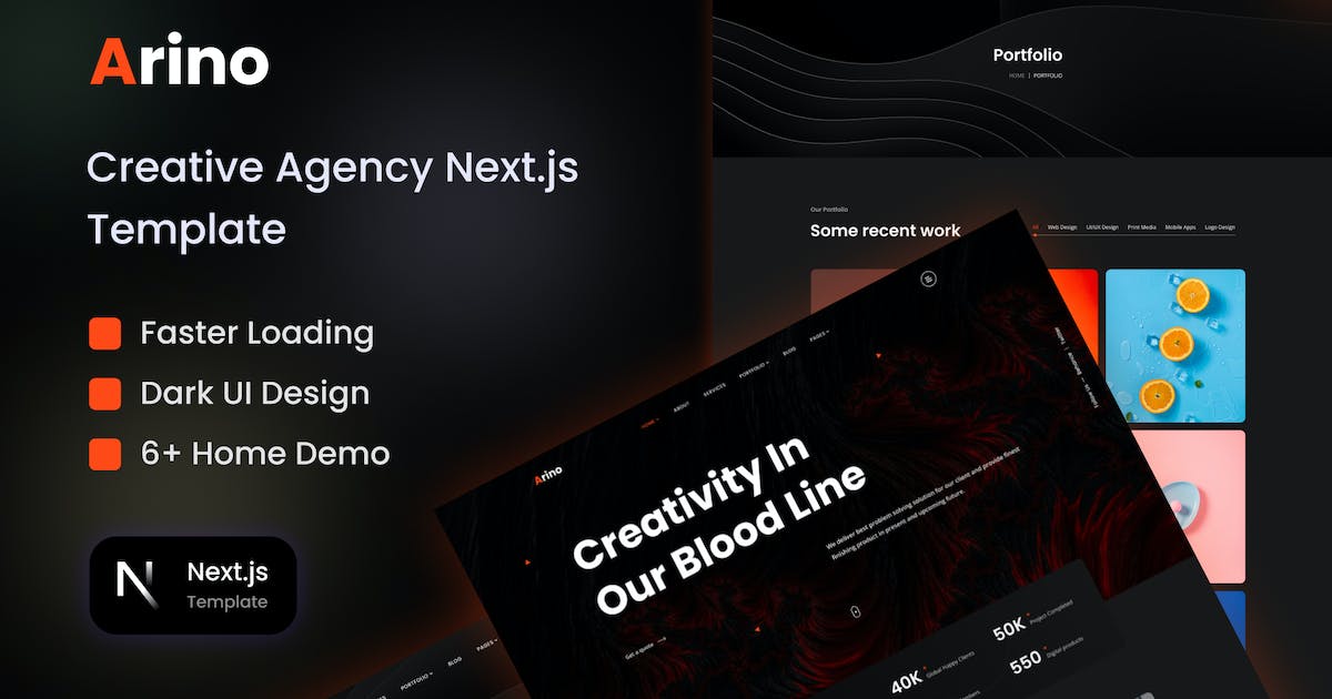 Arino - Creative Agency Nextjs Template icon