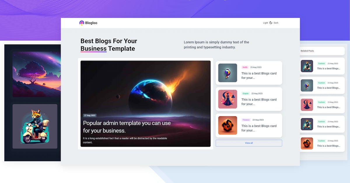 Blog - Blogloo TailwindCSS News Template icon