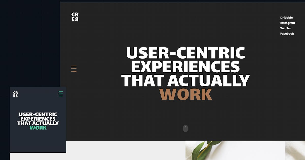 CRE8 Creative Agency Template icon