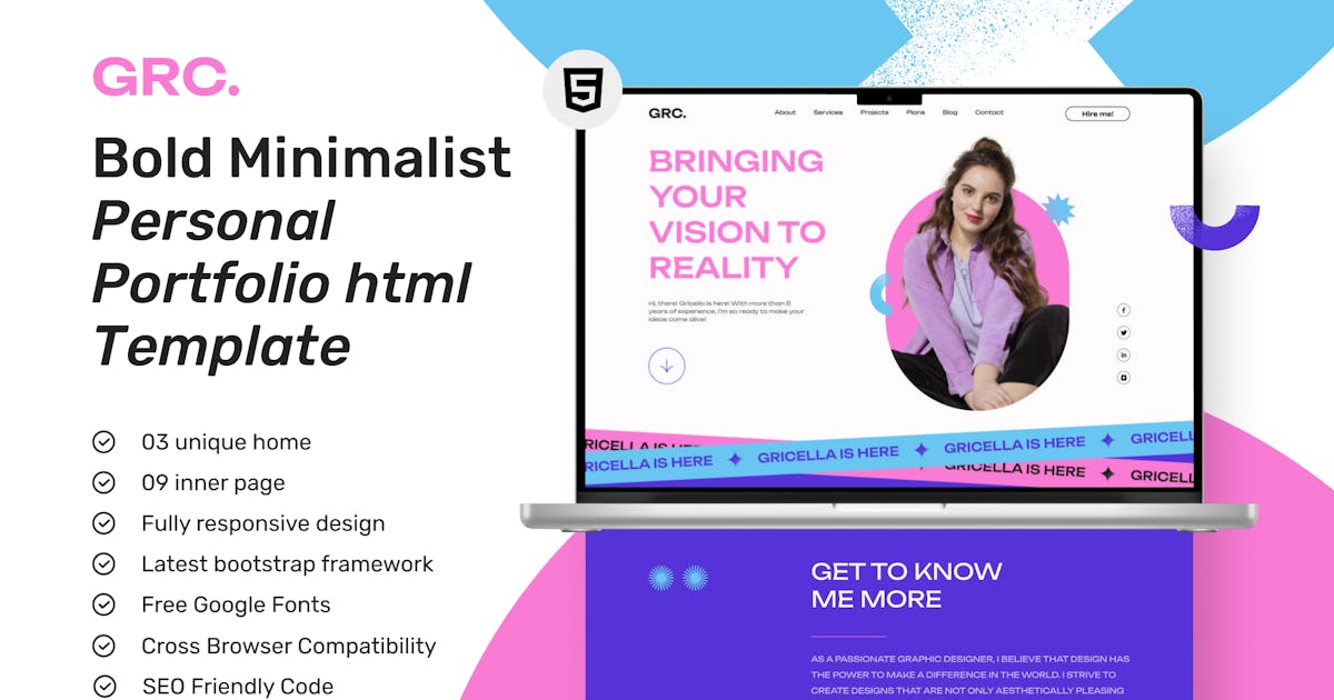Grace - Creative Personal Portfolio Template icon