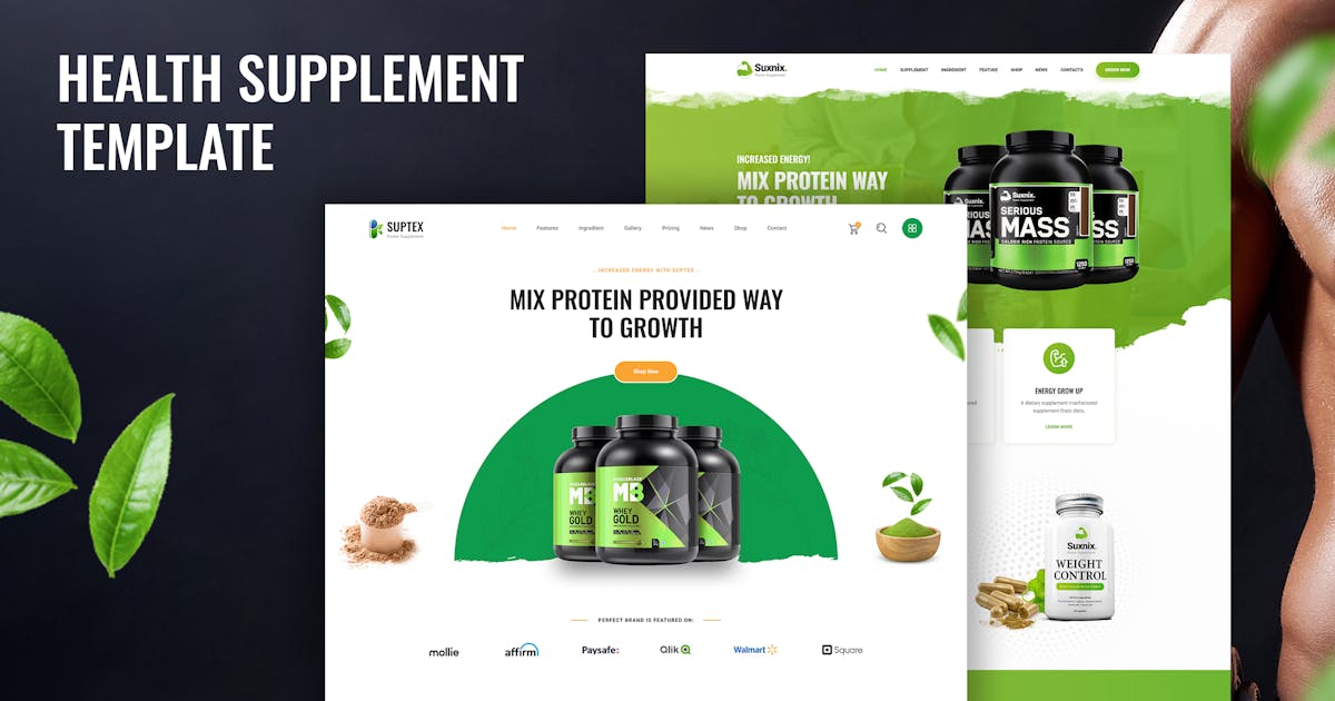 Health Supplement Landing Page