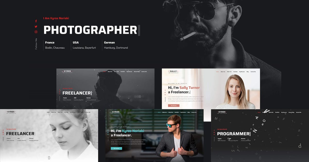 Kyros - Personal Portfolio HTML Website Template icon