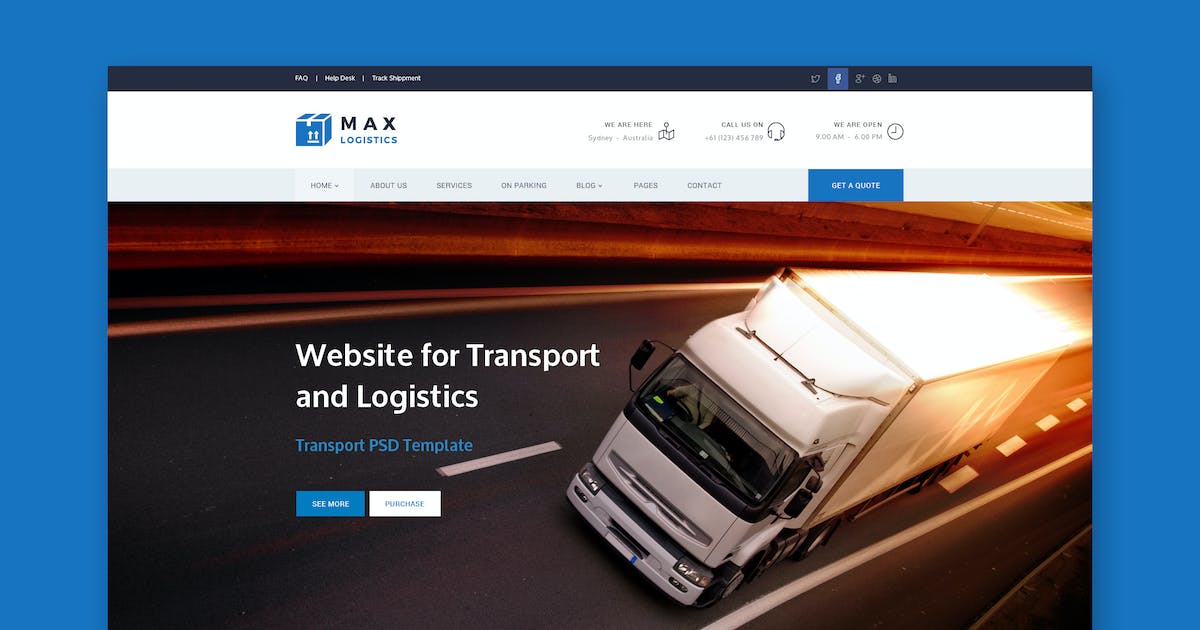 Max Logistics - Transport & Logistics HTML Templat