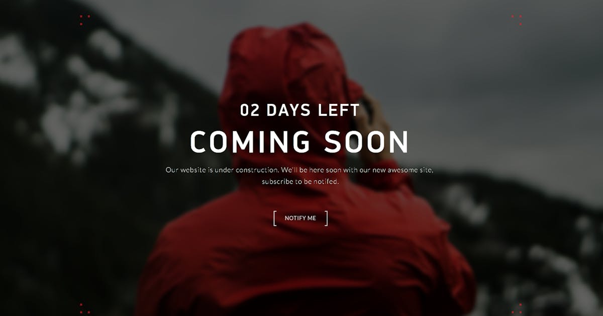 OceanSide — Responsive Coming Soon Template