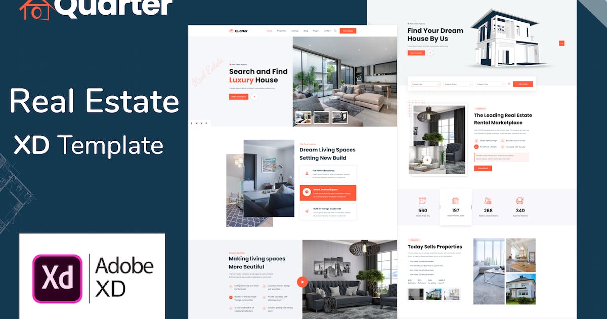 Quarter - Real Estate XD Template icon