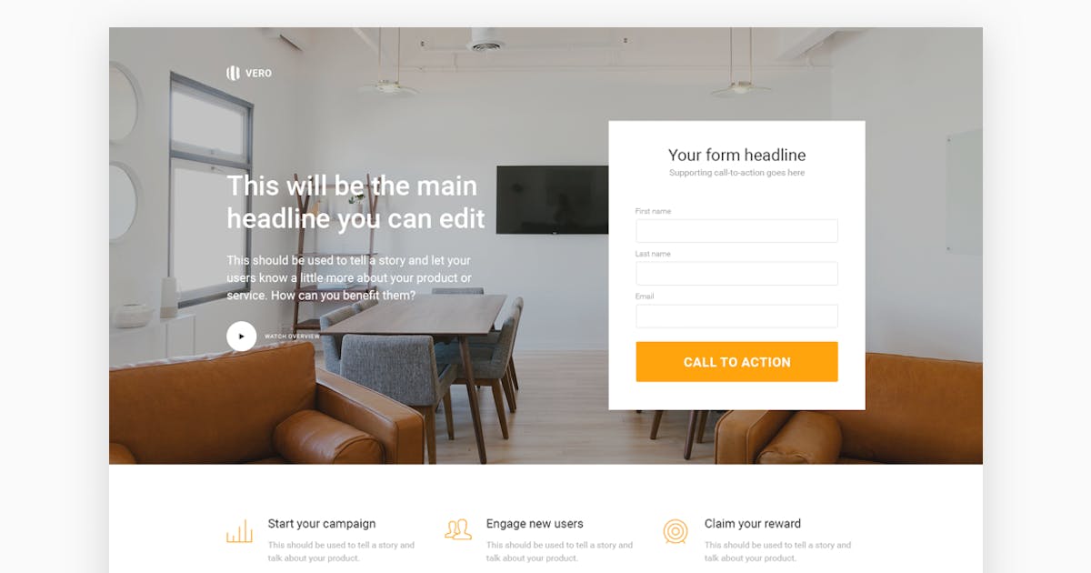 Vero - Marketing Landing Page Html Template
