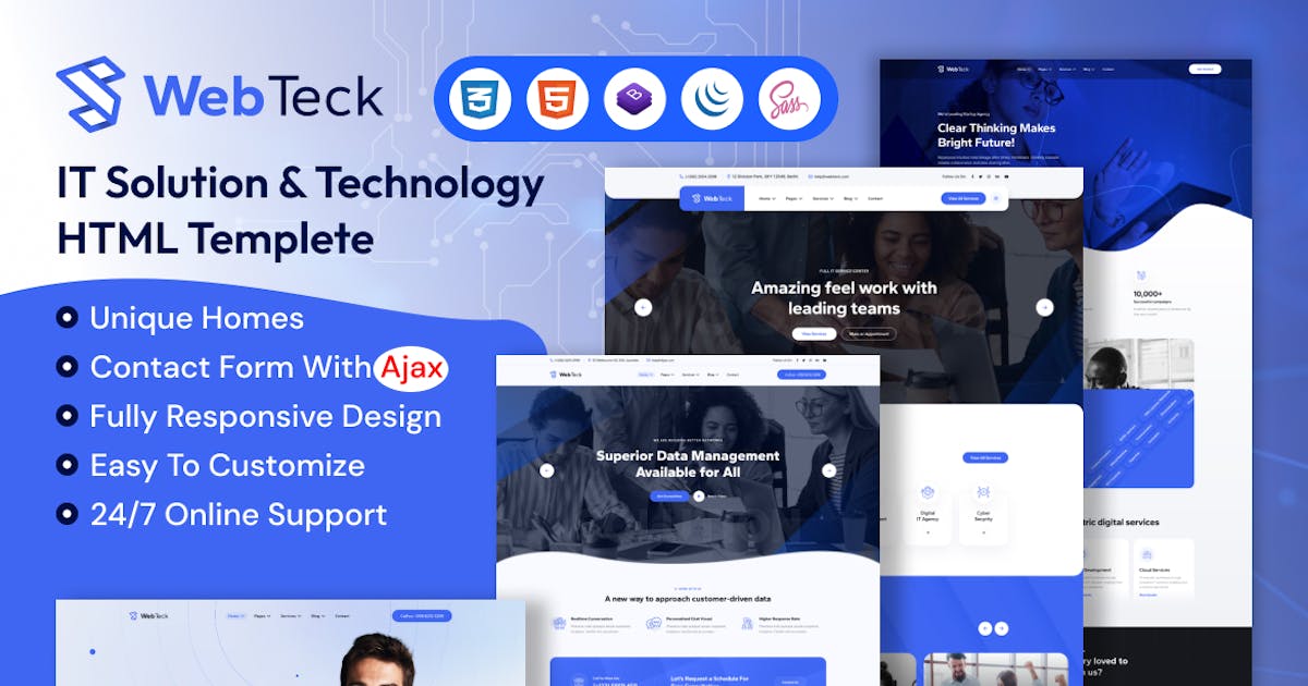 Webteck - IT Solution and Technology HTML Template icon