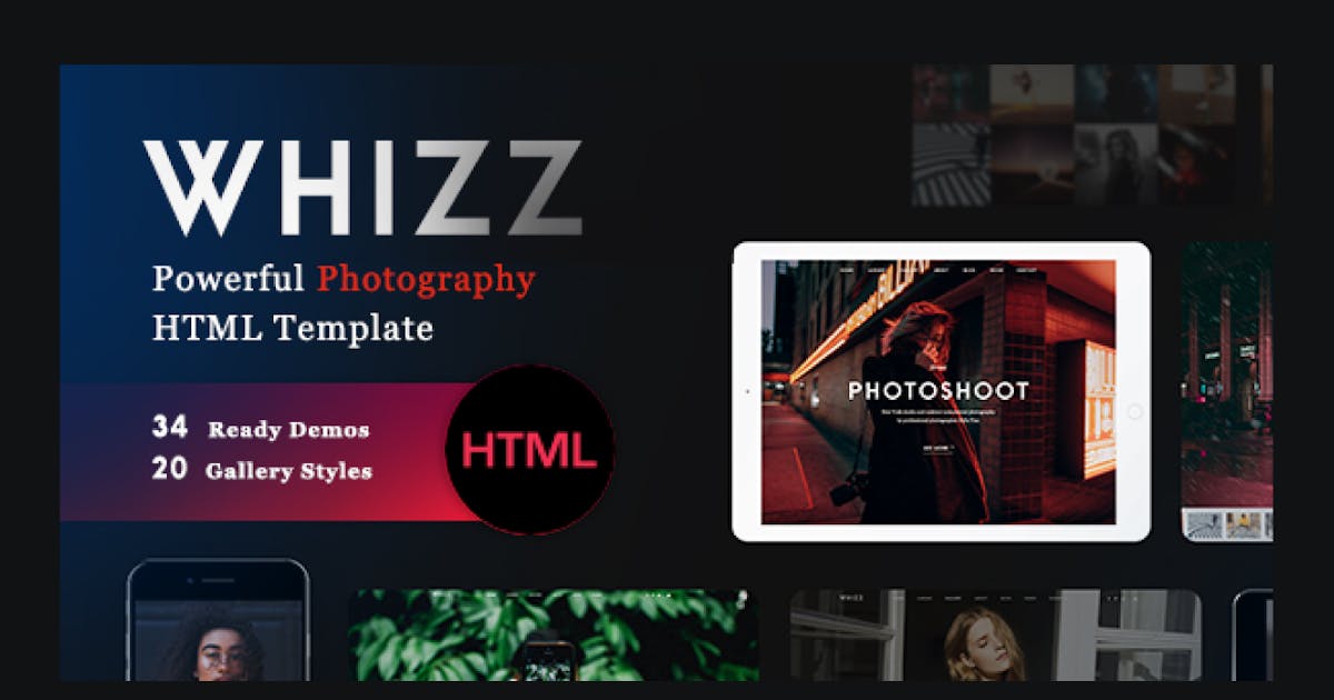 Whizz - Photography Template icon