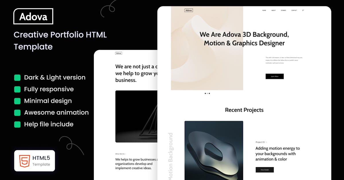 Adova - Creative Portfolio Template icon