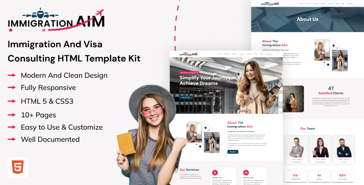 Immigration Aim - Immigration And Visa Consulting HTML Template icon
