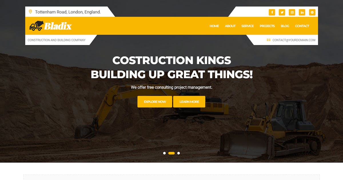 Bladix - Construction and Building HTML Template icon