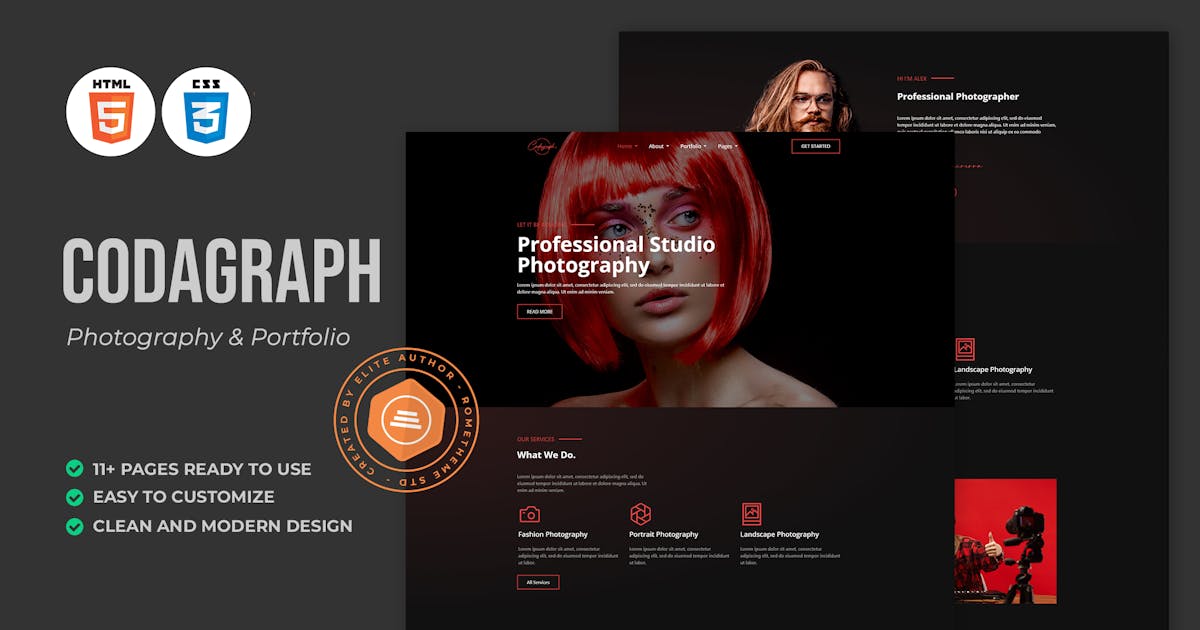 Codagraph - Photography & Portfolio HTML Template icon