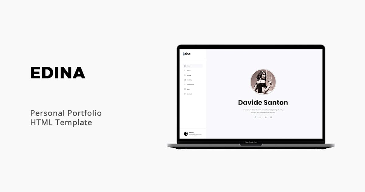 Edina - Personal Portfolio Template icon