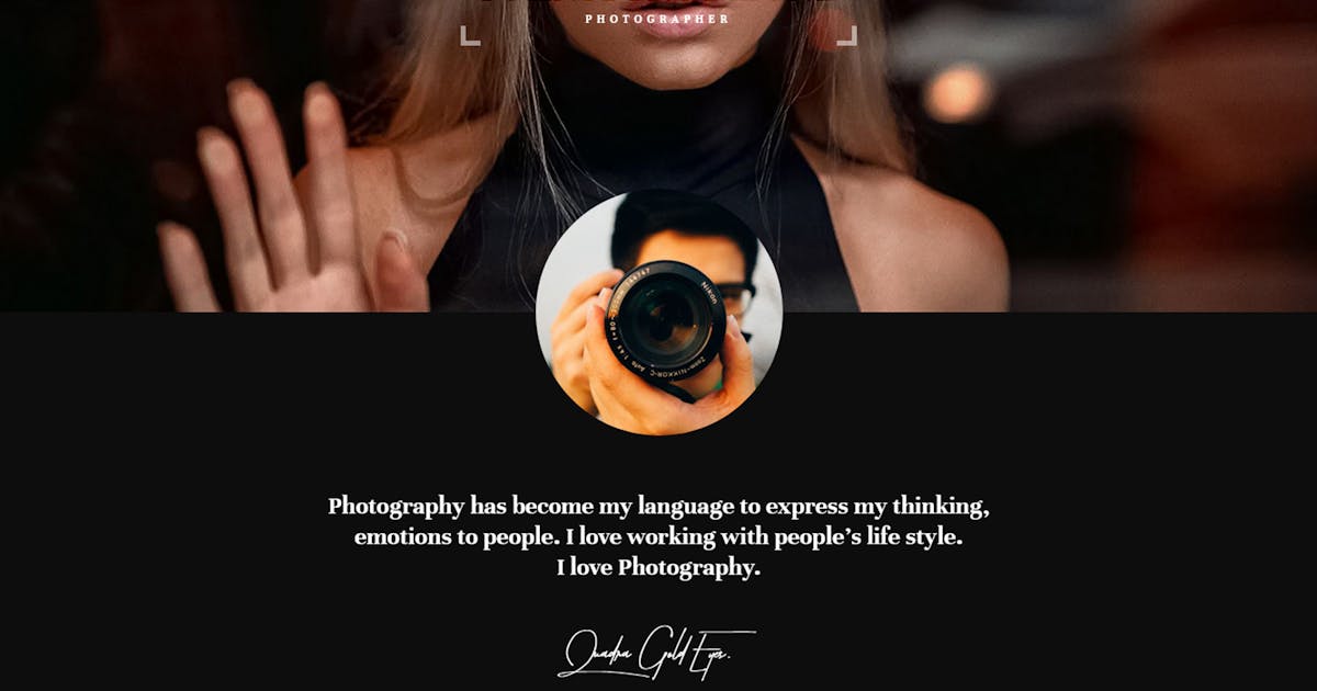 Elexer - Photography Portfolio Template