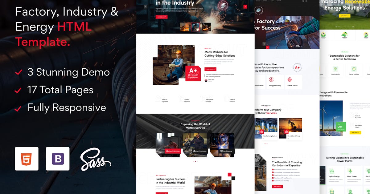 Factry - Industry & Factory HTML5 Template