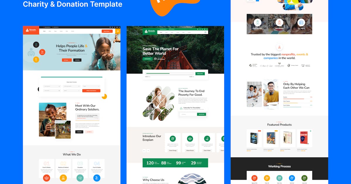 Givoxin - Fundraising & Charity HTML Template