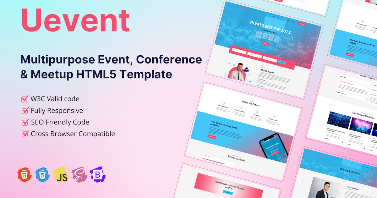 Multipurpose Event, Conference & Meetup Template icon