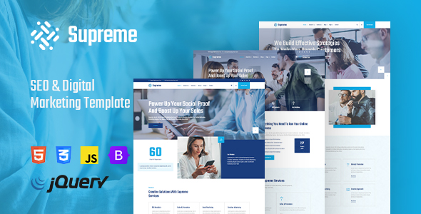 Supreme - SEO and Digital Marketing HTML Template