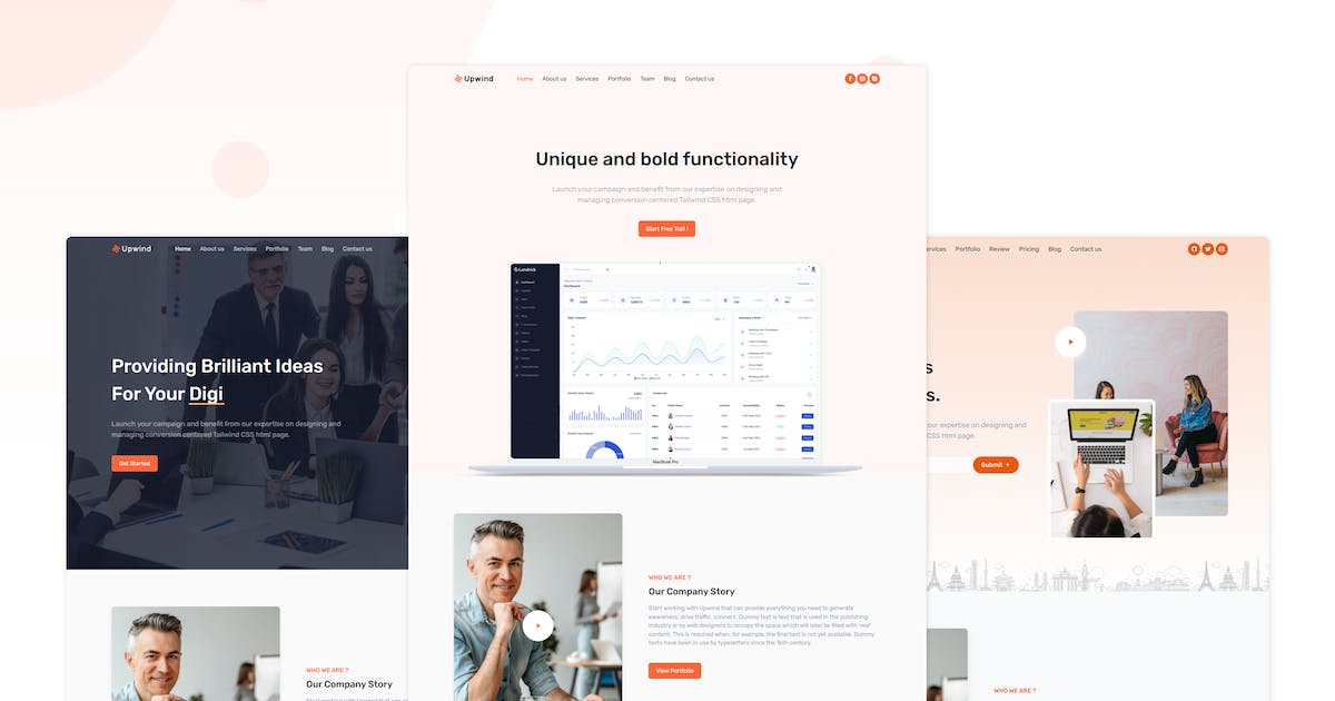 Upwind - React Js Landing Page Template icon